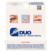 DUO Quick Set Strip Lash Adhesive Clear Tone (7g) - Back of Packaging